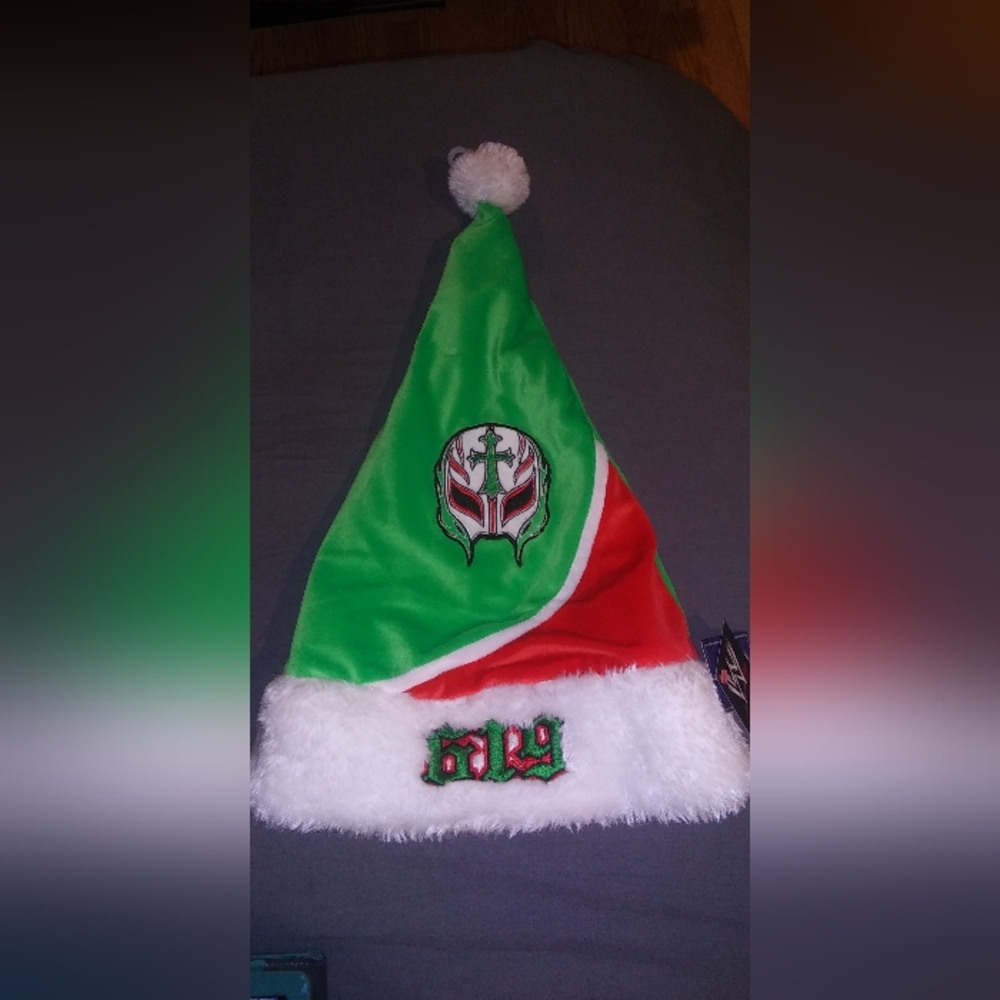 Vintage WWE Rey Mysterio Xmas hat